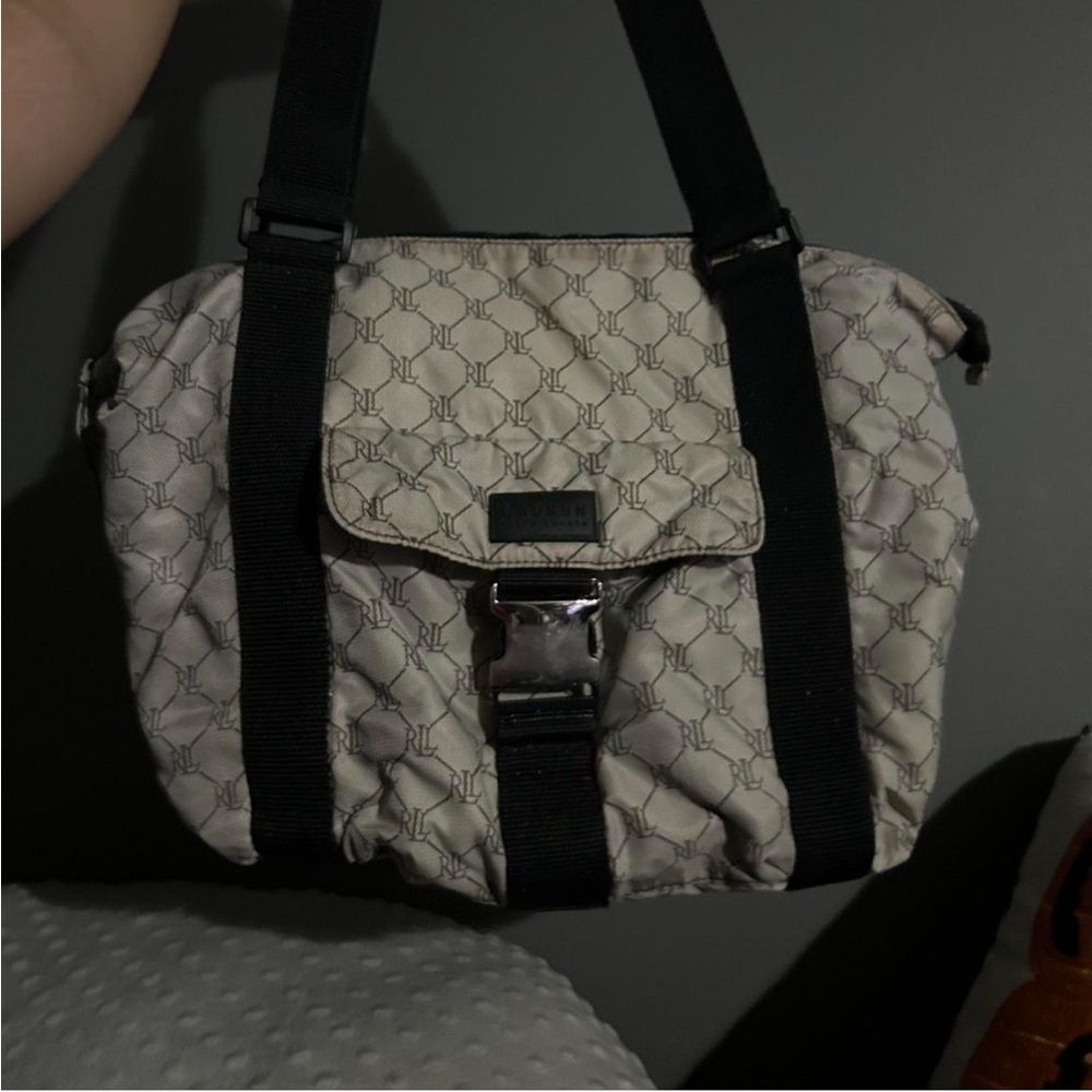 Ralph lauren Cream and Black Bag